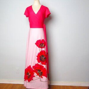Vintage 1960's Alfred Shaheen dress with hand painted skirt.